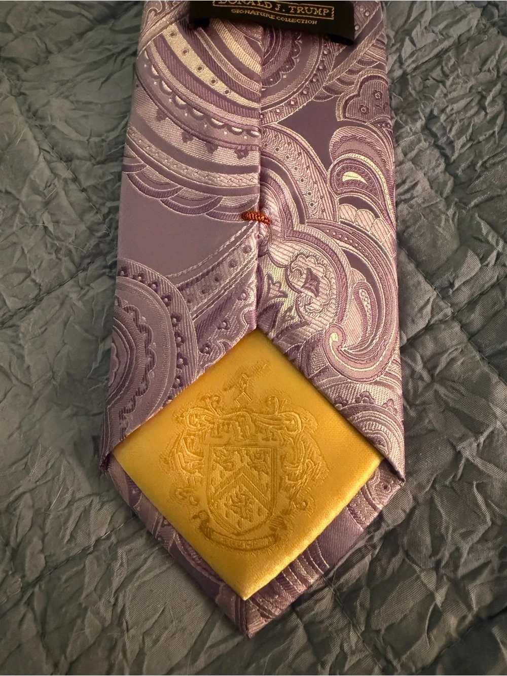 Donald Trump Signature Collection Tie. Purple Paisley